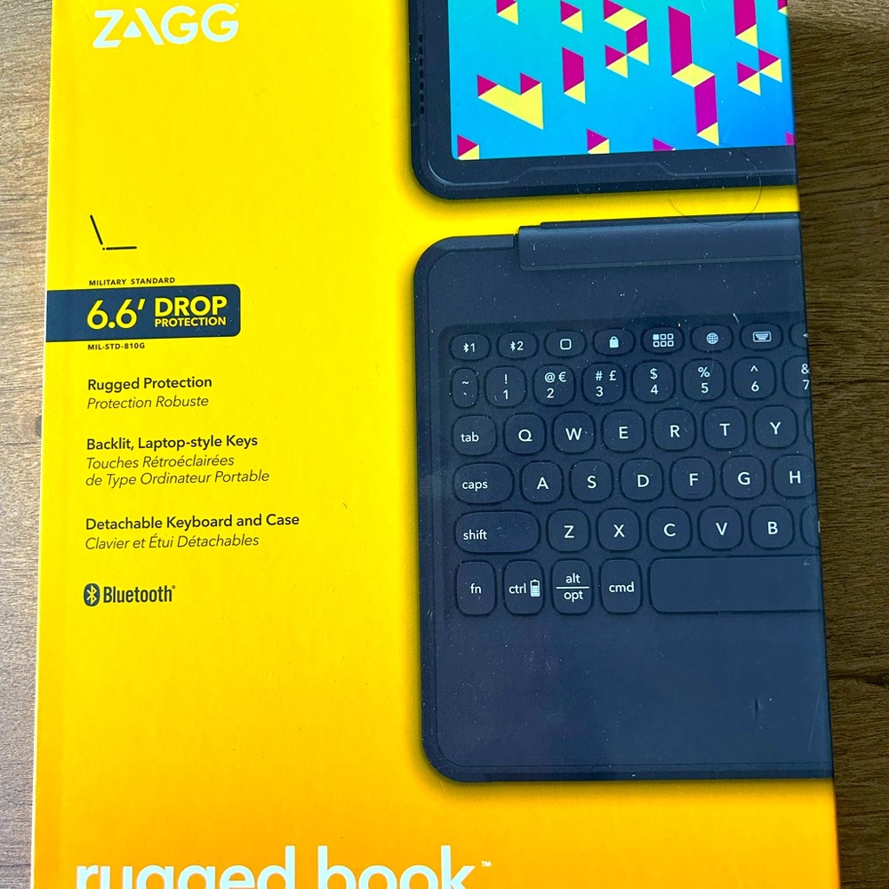 Rugged book for iPad